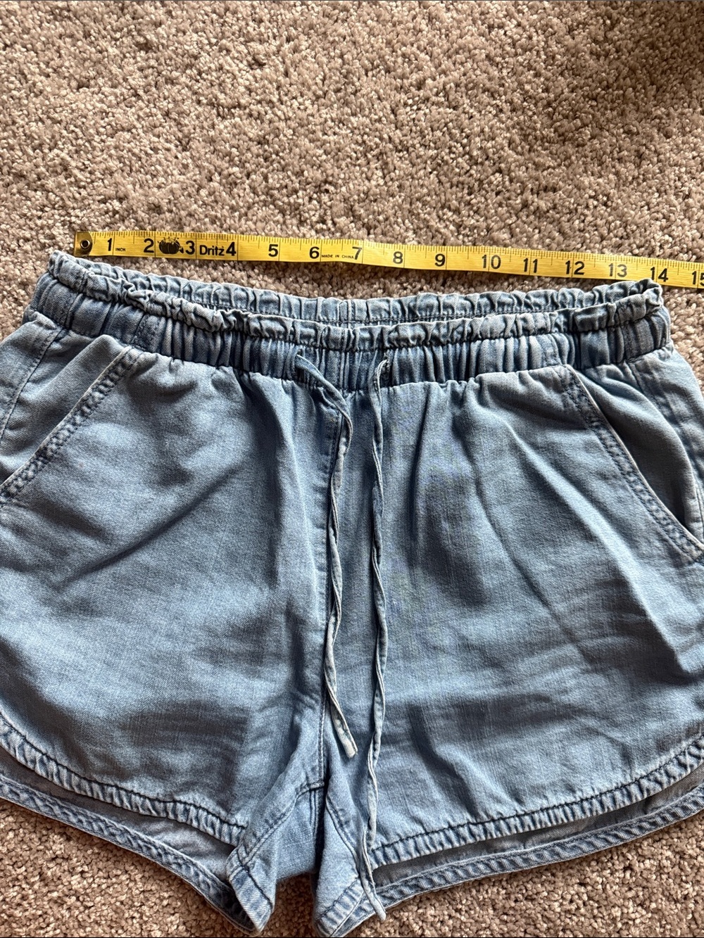 American Eagle Light Blue Women's Drawstring Lounge Shorts Size small - Picture 4 of 6